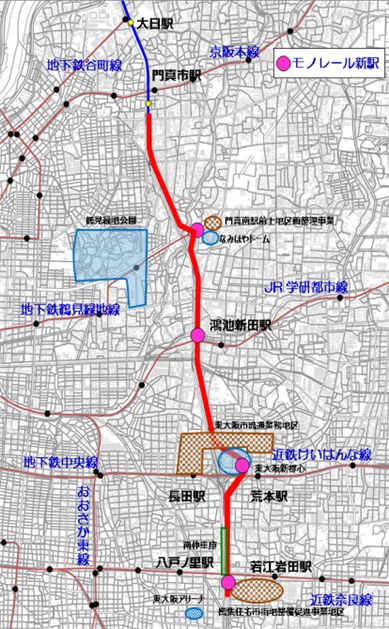 大阪モノレールの延伸計画がついに具体化 府と東大阪市が負担合意 Re Urbanization 再都市化