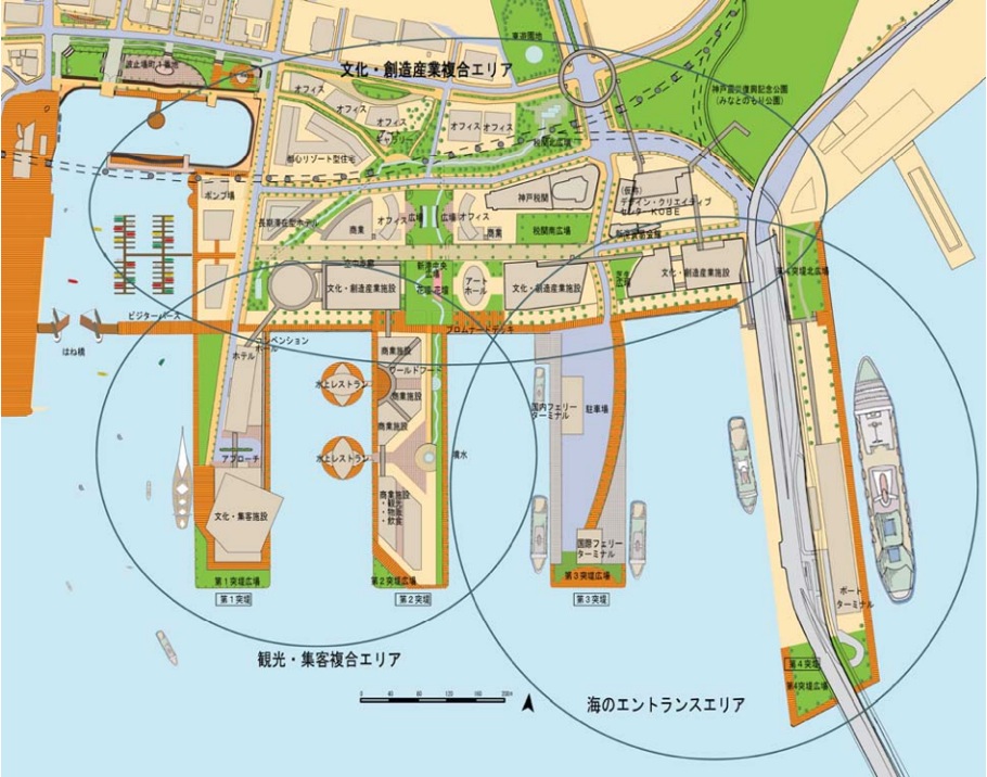 コンペで集客施設を勧誘予定の神戸港ー新港第２突堤の上屋の撤去が始まる Re Urbanization 再都市化