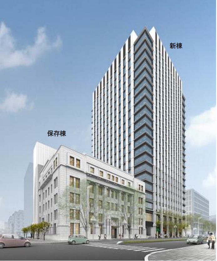 旧名古屋銀行本店ビル を保存再生する再開発計画 仮称 錦二丁目計画の建設状況 16 05 Re Urbanization 再都市化