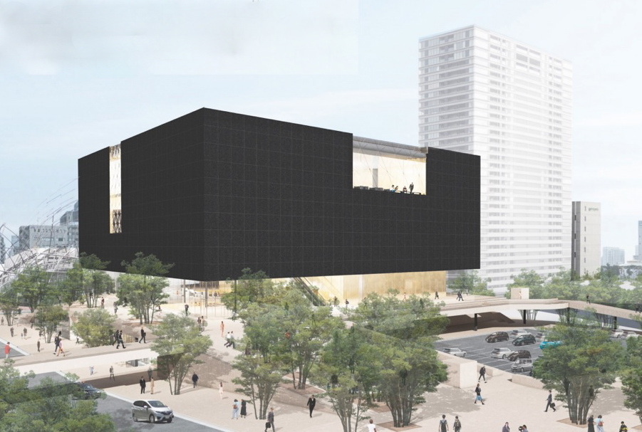 大阪・中之島に計画中の（仮称）大阪新美術館は黒いキューブ型！同