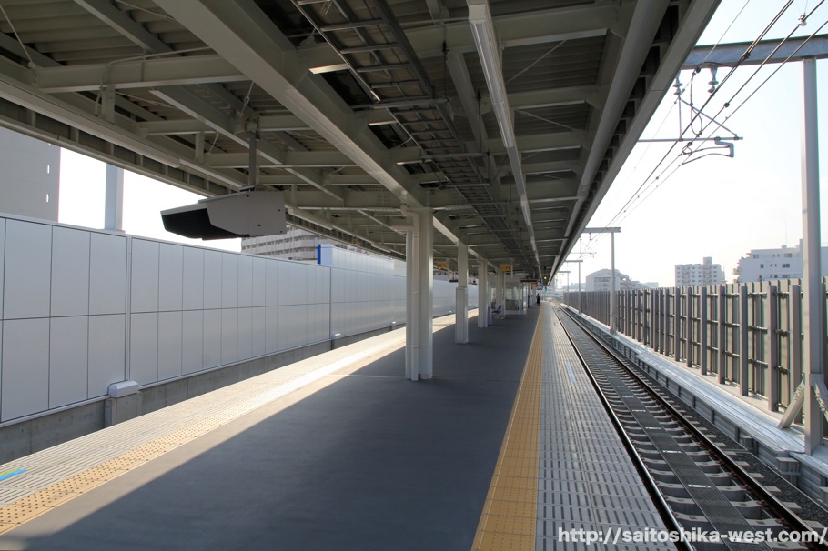 阪神本線-住吉・芦屋間連続立体交差事業-青木駅 16.01 （ホーム