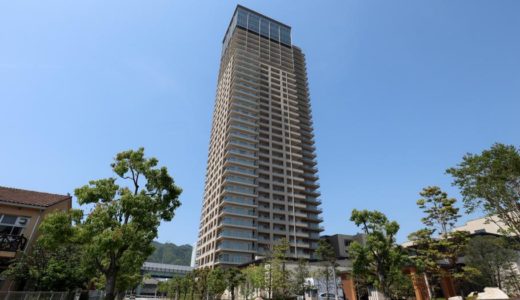 竣工したサンシティタワー神戸の状況 18.05
