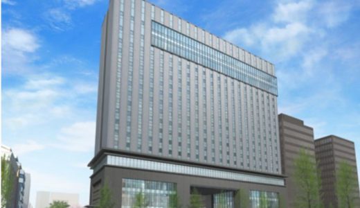（仮称）大阪エクセルホテル東急が入居する（仮称）積和不動産関西南御堂ビルの状況 18.06