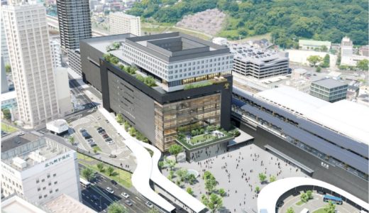 【2021年竣工】JR九州が熊本駅ビルの建設工事を着手。延べ床面積約 107,000 ㎡の大型ビルが誕生