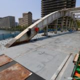 2020年1月末まで2年間通行止め。堂島大橋改良工事の状況 19.04