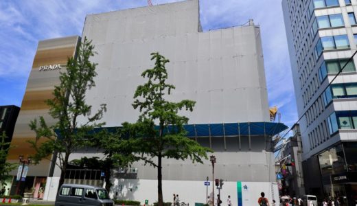 【2019年11月竣工】(仮称)大阪Mプロジェクト「ルイ・ヴィトン」が御堂筋沿いに建設中の複合ビル計画の状況 19.05