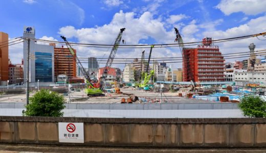 【2022年4月開業予定】ついに着工した星野リゾート「OMO7 大阪新今宮」の建設状況 19.07