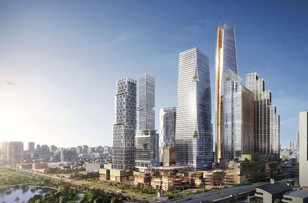 バンコクの再開発 One Bangkok は高さ430mの超高層ビル 総延床面積180万m 投資額は約40億円 Re Urbanization 再都市化