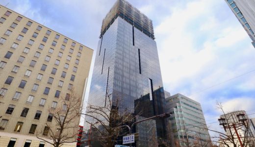 【2020年10月竣工】W OSAKA（W大阪）マリオットと積水ハウスが御堂筋沿いに建設中のWホテルの状況 19.12