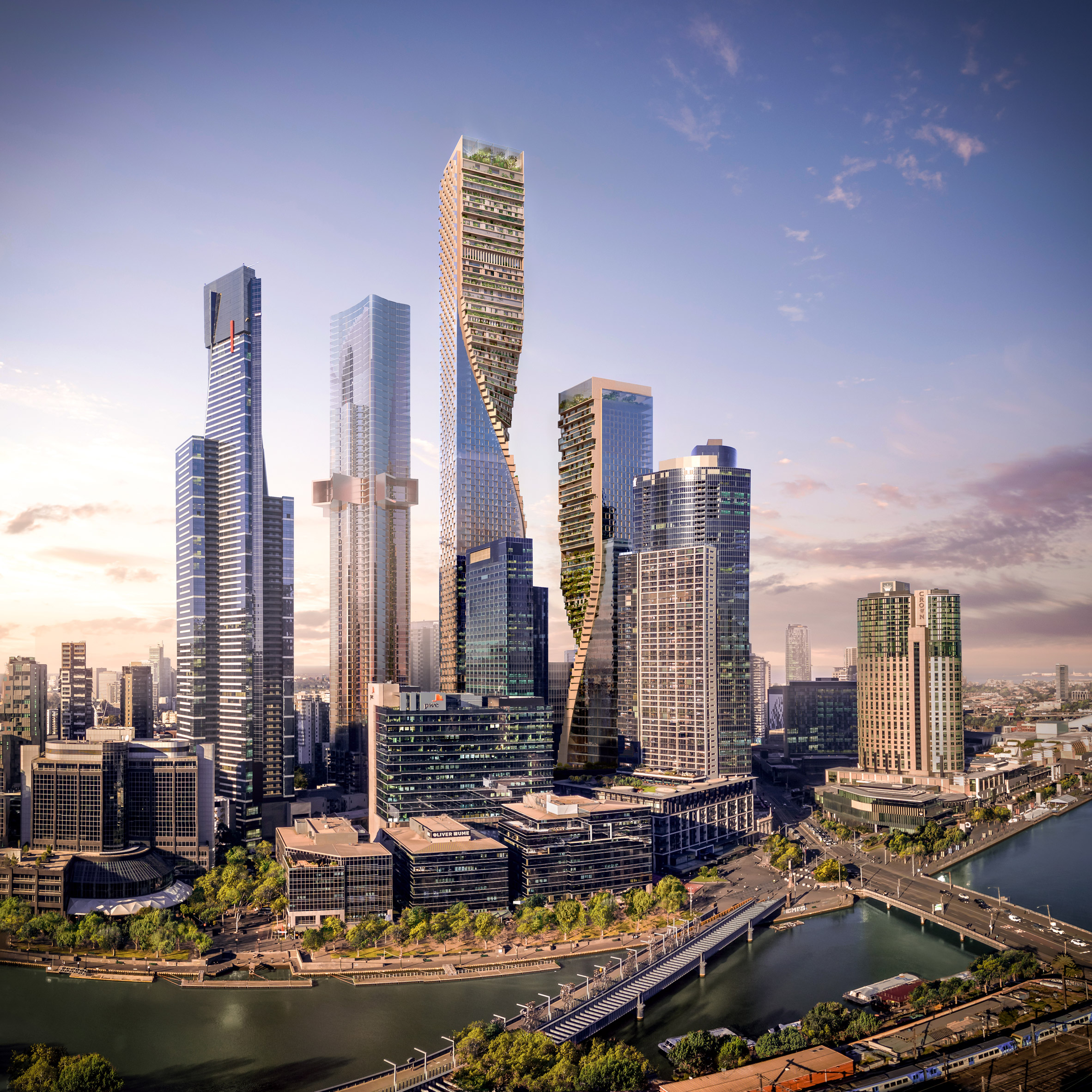 メルボルンのsouthbankプロジェクトはオーストラリア最高の365mの超高層ビル Re Urbanization 再都市化