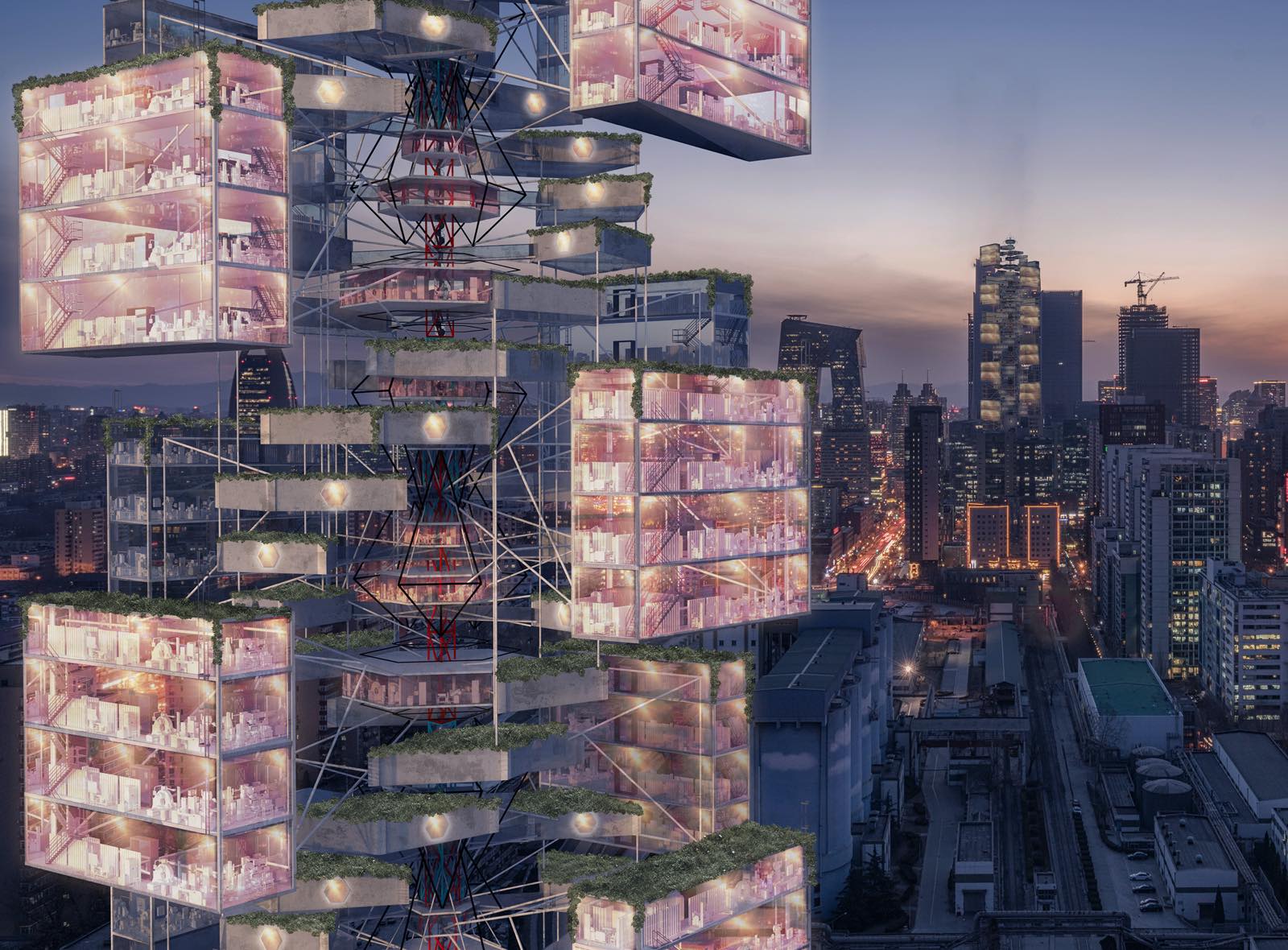 エピデミック バベルはコロナウイルスパンデミックへの対応として設計された超高層ビルのコンセプト Re Urbanization 再都市化