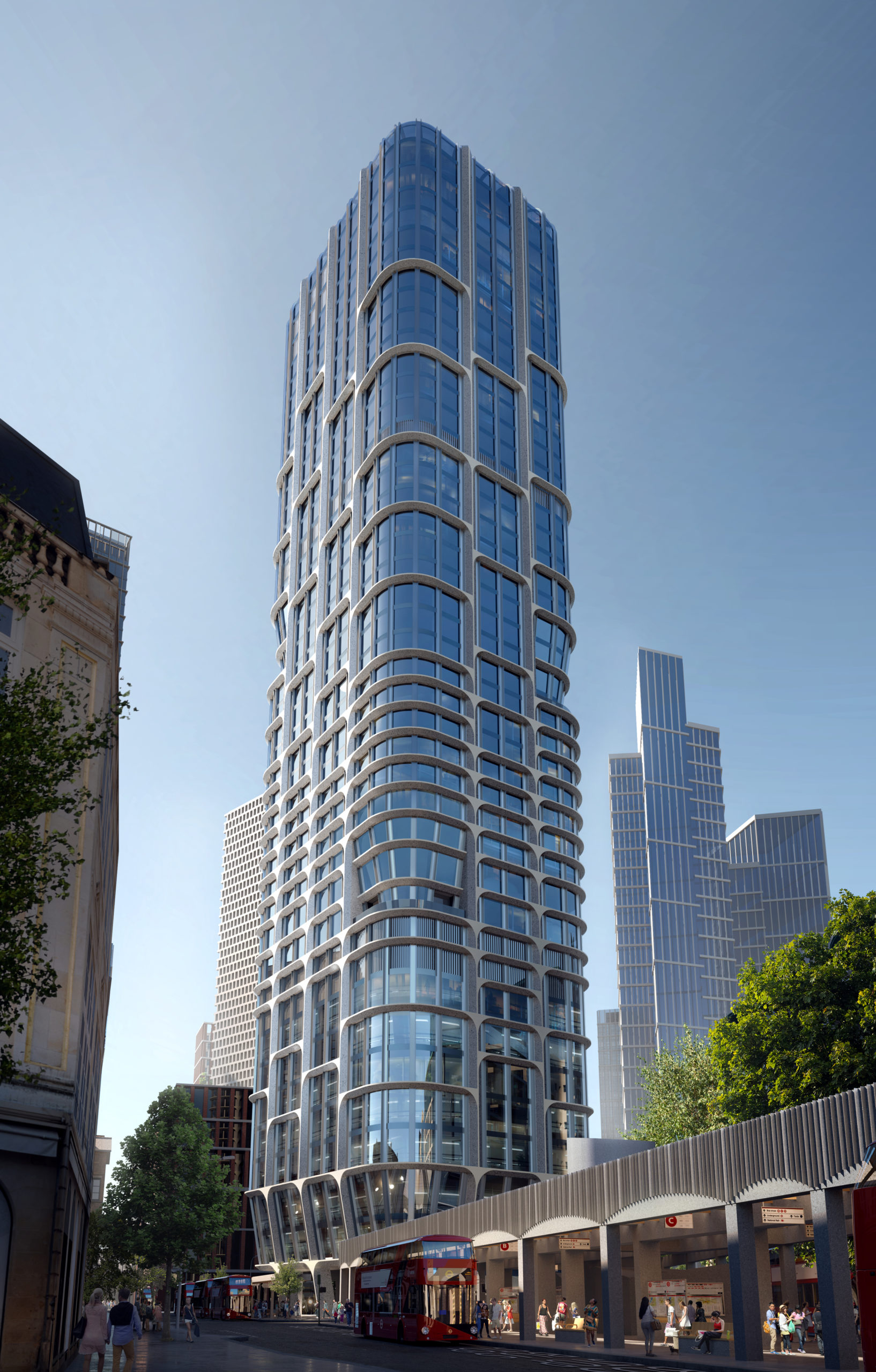 ヴォクソール クロスアイランドタワーの計画を承認 Zaha Hadidが設計した高層ビルのペアがロンドンに登場 Re Urbanization 再都市化