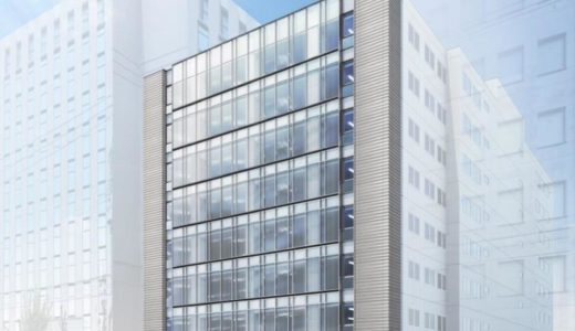 （仮称）新大阪オフィスⅡ計画　JR西日本不動産開発のオフィスビルの状況 21.11【2022年2月竣工予定】