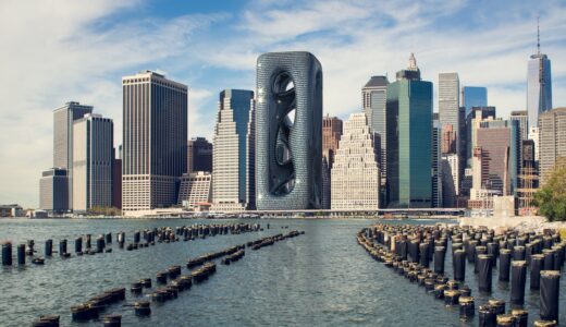 「サルコスタイルタワー」Hayri Atak Architectural Design Studioがニューヨークで印象的で曲がりくねった超高層ビルを提案