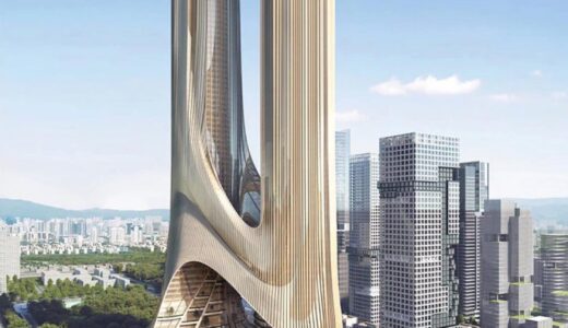 ザハ・ハディド・アーキテクツが中国・深圳市の「深センベイ・スーパー・ヘッドクォーター・ベース Cタワー（Tower C at Shenzhen Bay Super Headquarters Base）」コンセプトデザインを公開!