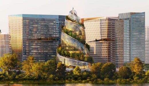 アマゾンの第２本社「ヘリックス」タワーは二重螺旋に触発された近未来的デザインの超高層ビル！