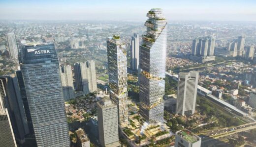 三菱地所がジャカルタの大規模複合開発「Oasis Central Sudirman」に参画、地上75階、高さ約340mの超高層ビルを建設！
