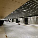 大阪駅前東西地下通路の改良工事の最新状況 22.02【2023年3月完成予定】
