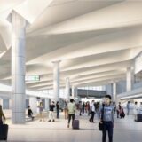 広島空港が旅客、旅客ターミナルビルのリニューアル工事を開始！「膜天井」に変更し折り鶴をイメージしたデザインを導入！