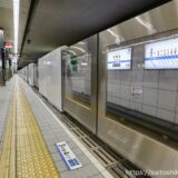 四つ橋線ー西梅田駅 ホームドア（可動式ホーム柵）設置工事の最新状況 22.02【2022年3月上旬使用開始】