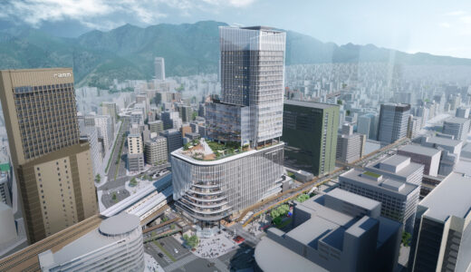ＪＲ三ノ宮新駅ビルは高さ160m、延床面積10万㎡！完成イメージパースが公開！【2029年度開業予定】