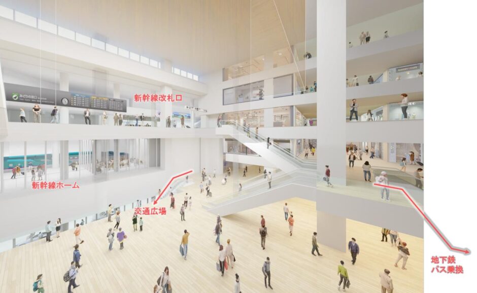 北海道新幹線札幌駅の駅舎イメージが公開!デザインコンセプトは「大地の架け橋」【2030年度末開業予定】 | Re-urbanization ...