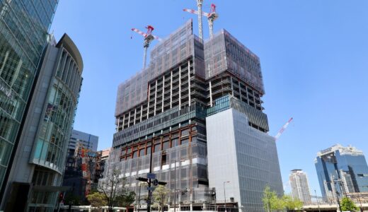 JPタワー大阪梅田（仮称）梅田３丁目計画 建設工事の最新状況 22.04【2024年3月竣工予定】