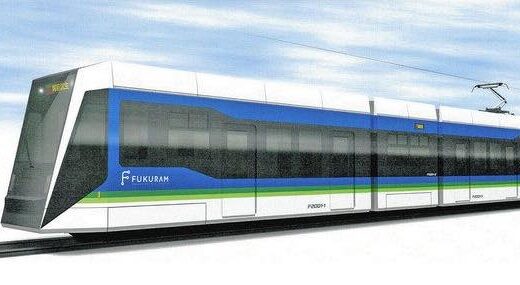 福井鉄道が新型の低床車両『フクラムライナー（FUKURAMLiner）』を導入！白・青・緑色の福鉄カラーを採用