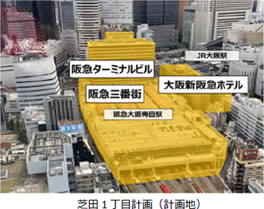 梅田の次世代再開発『芝田１丁目計画』の実現に向け、阪急阪神HDが『大阪梅田2030プロジェクトチーム』を設置！