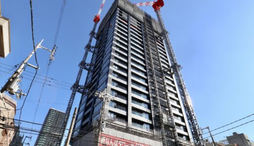 ザ・クロスシティタワー（THE CROSS CITY TOWER）（仮称）新なんばタワープロジェクト建設工事の最新状況 22.12【2023年12月竣工】