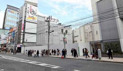 【再開発の卵】大阪メトロ・南海のコラボ計画「難波千日前建物解体工事」現地の最新状況 23.02