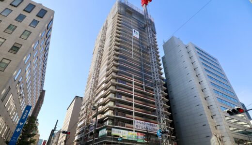 ローレルタワー堺筋本町（仮称）中央区久太郎町PJ の建設工事の最新状況 23.02