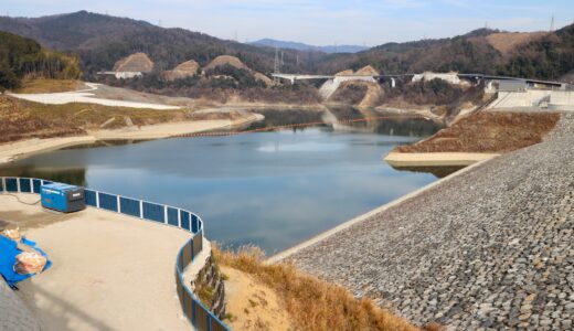 安威川ダム（あいがわダム）建設工事の最新状況 23.12 【2023年9月供用開始】