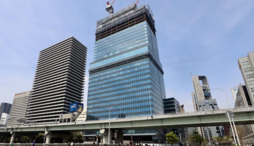 大阪三菱ビル建替え計画（堂島浜一丁目地区）建設工事の最新状況 23.04【2024年4月竣工予定】