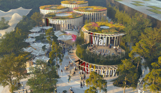 大阪関西万博・ドイツ館の概要発表！タイトルは『わ! ドイツ 』、7つの円形の木造建物を設置、循環経済の未来社会を提案