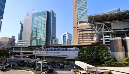 JPタワー大阪に繋がる歩行者デッキから見た眺めが新鮮だった！