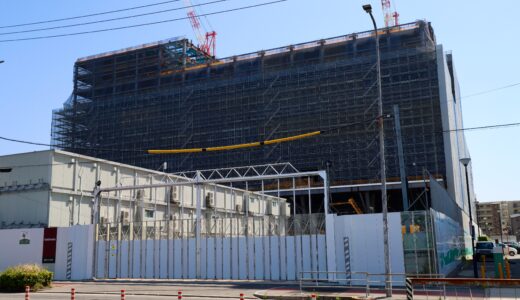 大阪公立大学森之宮新キャンパス（仮称）森之宮学舎整備事業 建設工事の最新状況 24.04【2025年後期開設予定】