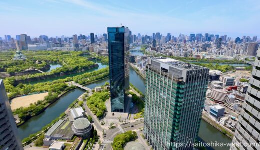 TWIN21最上階から見た大阪都心の眺め　Version.2024春
