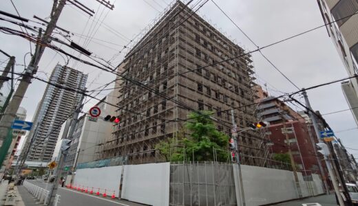 東京建物　『Brillia(ブリリア) Tower北浜』誕生か！？（仮称）北浜タワーPJ新築工事 現地の最新状況 24.04【2028年2月竣工予定】
