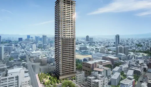 ザ・パークハウス 大阪上本町タワー、（仮称）大阪市天王寺区城南寺町計画 建設工事　現地の最新」状況 25.12【2029年3月竣工予定】