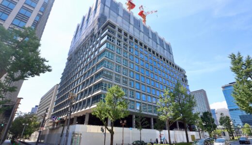 淀屋橋ツインタワー構想『淀屋橋駅西地区都市再生事業 』建設工事の最新状況 24.07【2025年竣工予定】