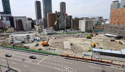 グラングリーン大阪（うめきた２期）南街区・分譲棟（タワーマンション） 建設工事の最新状況 24.06　ついに『建築計画のお知らせ』が掲示される！