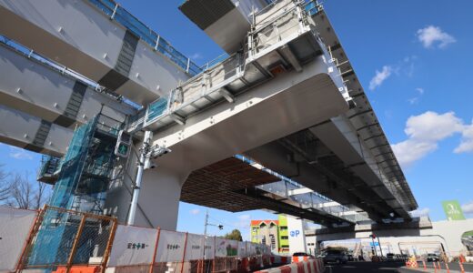 京奈和自動車道ー大和御所道路の橿原北～橿原高田間4.4kmの建設工事の最新状況 26.01　「橿原JCT（仮称）の大阪方面ランプ」が2026年春に開通予定！