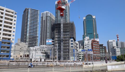 パークハウス大阪梅田タワー（仮称）大阪市北区中津1丁目計画　建設工事の最新状況 24.09【2025年10月下旬竣工】