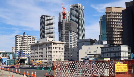 パークハウス大阪梅田タワー（仮称）大阪市北区中津1丁目計画　建設工事の最新状況 24.11【2025年10月下旬竣工】