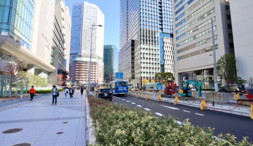 『大阪駅中央南口駅前広場』10年以上に及ぶ仮設・工事中の状態から、ついに完成形が見え始める！現地の最新状況 24.12