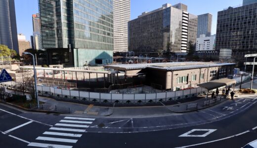 大阪関西万博のシャトルバス・ターミナル建設を設置！大阪マルビル建替え計画の最新状況 25.01【2030年春竣工予定】