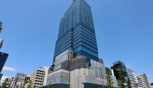 （仮称）心斎橋プロジェクト 現地の最新状況 25.05　外観コンセプト「Quartz」心斎橋に新たなランドマークタワーが出現！【2026年2月竣工】