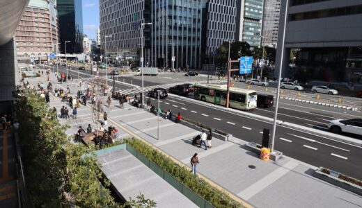 『大阪駅中央南口駅前広場』10年以上に及ぶ仮設・工事中の状態が、いよいよ完成目前！現地の最新状況 25.03