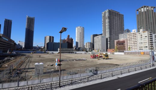 『中之島５丁目地区地区計画』高さ205ｍと196.65mのツインタワーマンションを建設、現地の最新状況 25.12